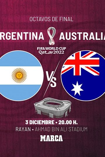مباراة الارجنتين واستراليا كاملة كاس العالم 2022 دور 16